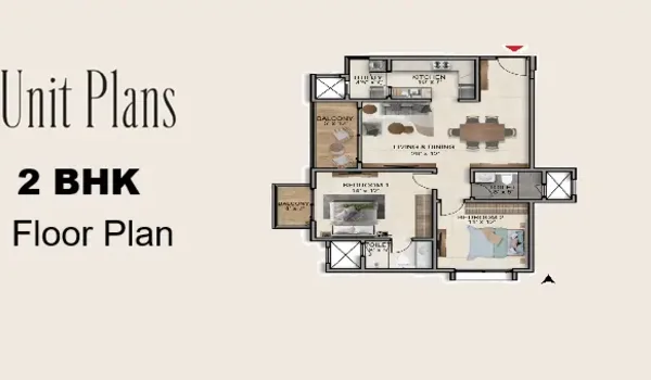 Featured Image of Sattva Vistara 2 BHK Floor Plan